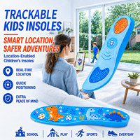 Soporte oculto para AirTag con inserciones de espuma de PU para calzado, el mejor para la comodidad, rastreador GPS, plantilla antipérdida para personas mayores y niños