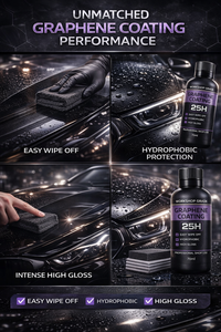 Revêtement en graphène GRAPHONEX 25H Protection hydrophobe, Haute brillance, Facile à appliquer (70ml) Fonction auto-cicatrisante - Product Image 5