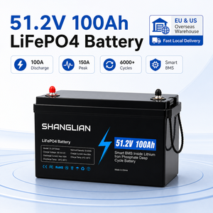 Paquete de Baterías LiFePO4 de 51.2V 100Ah con BMS Inteligente Integrado, Más de 6000 Ciclos, Grado de Impermeabilidad IP65, Batería de Litio de Grado A, Almacén en Polonia, UE - Product Image 1