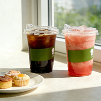 <strong>Best</strong> <strong>Selling</strong> Disposable Custom Logo Clear <strong>Ice</strong> Coffee <strong>Cup</strong> PET Cold <strong>Cup</strong> 16oz Transparent Plastic <strong>Cups</strong> with Lids