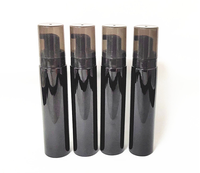 Botol Busa Hitam Mengkilap 150ml 100ml Botol Pompa Busa Sabun Pembersih Busa untuk Kosmetik