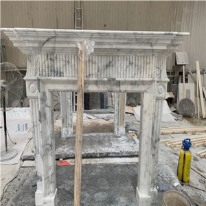 Modern Classic Marble <strong>Fireplace</strong> Surround Stone Marble <strong>Fireplace</strong> <strong>Mantle</strong> - Product Image 2