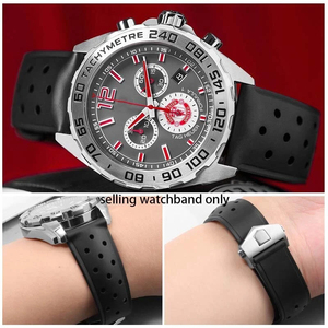 Correa de Reloj Deportiva Upro de 22mm, de Caucho Perforado Premium, con Orificios Transpirables y Hebilla Plegable - Product Image 2