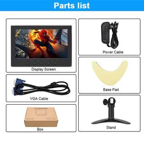 Nhà máy trực tiếp bán IPS 12V 24V HD mi <span class=keywords><strong>VGA</strong></span> AV CCTV AHD TFT xe trở lại chỗ ngồi 7 inch LCD màn hình Màn hình - Product Image 2