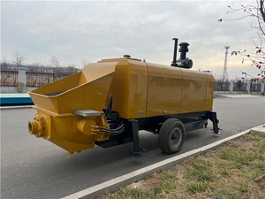JIUHE Diesel Engine High Efficiency Mini Trailer Mounted Truck Trailer <b>Concrete</b> Pump DHBT40 50 - Product Image 6