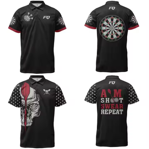 FQ Custom uomo <span class=keywords><strong>Dart</strong></span> Polo uniforme Set Logo stampa camicia a dardo fornitore di fabbrica Kit di formazione sublimata camicia da dardo - Product Image 2