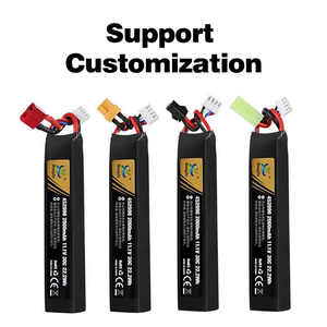 TERANTY 11.1V Caoutchouc Lipo Batterie 2500mAh 2800mAh 30C 3S Mousse Matériel pour Airsoft <span class=keywords><strong>BB</strong></span> Air Pistolet Électrique Jouets Pistolet À Eau Pièces - Product Image 2