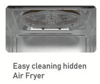 Four à micro-ondes et friteuse à air chaud 3-en-1 Anbolife OEM, nouveau modèle 24L sans plateau tournant, 1700W, sans huile, cavité en acier inoxydable, auto-nettoyant