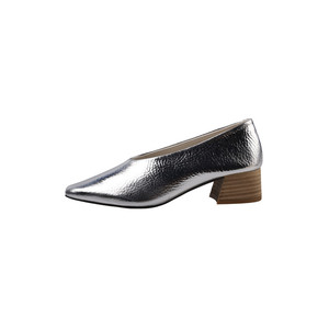 Cialisa <span class=keywords><strong>Scarpe</strong></span> da <span class=keywords><strong>Donna</strong></span> in Vera Pelle <span class=keywords><strong>Argento</strong></span> Moda 2025 Autunno Alta Qualità Punta Quadrata Slip-On <span class=keywords><strong>Tacco</strong></span> <span class=keywords><strong>Medio</strong></span> Quotidiano Taglie 40 - Product Image 5