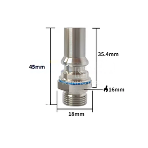 Connecteur de blindage UQD04 en acier inoxydable 316L pour le refroidissement du panneau arrière du châssis - Product Image 2