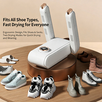Séchoir à chaussures pliable, séchoir à chaussures intelligent portable avec minuterie, affichage de la température, séchage rapide, désodorisant pour baskets et bottes