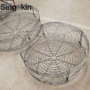 8'' 12'' Fan Grill Metal Fan Cover Mesh Fan Guard For Industrial