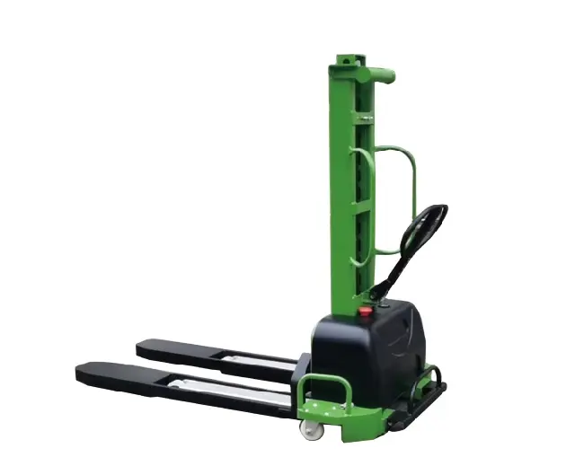 Shuncha 500kg 700kg 1000kg Blei-Säure-Batterie-Proof-Ventil Semi Electric Self Lifting Stacker Selbst laden des Gabelstapler