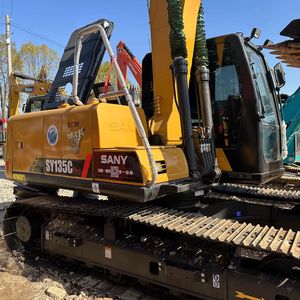 Excavadora Usada Sany SY135C Pro, Excavadora de Orugas Mediana con Motor Potente, Bajo Consumo de Combustible, Entrega Global para Excavación - Product Image 2