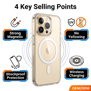 Funda Magnética Ultra Transparente para iPhone 17 Pro Max, Carcasa Transparente Antiamarilleo y Antigolpes con Carga Inalámbrica - Product Image 4