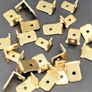 0 ° 45 ° 90 ° Zubehör für vernickelte Klemmensc halter Messing-Klemmens tempel teile
