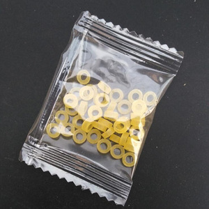 Bandes élastiques de pêche, anneaux pour vers de sang jaunes, 50 pièces en sachet, accessoires de pêche pour équipement de pêche - Product Image 1