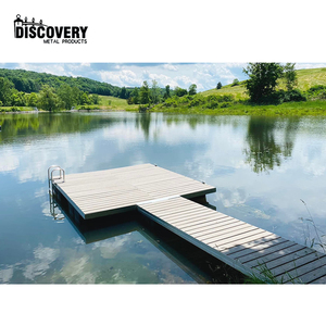 Chất lượng cao màu trắng Nhôm xách tay nổi Dock cạnh jetski thuyền đi Bộ dock hồ nổi Dock - Product Image 3