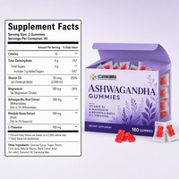 Gummies de Magnésium et Ashwagandha Personnalisées OEM ODM Marque Privée, 180 Comprimés, 300mg, Formule Personnalisée, Contrat