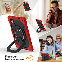 Lenovo Idea Tab Pro Gen 2 TB390 13'' 2026 için Sağlam Tablet Kılıfı, 360 Derece Dönebilen Stand, El ve Omuz Askısı, Kalem Tutucu, 13 İnç Kılıf