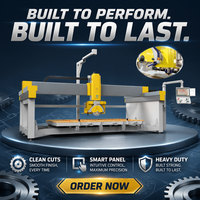Nouvelle machine CNC polyvalente TITAN Plus 5+1 axes haute précision pour la découpe et le fraisage de granit, marbre, plans de travail, avec caméra de positionnement et pont de pierre