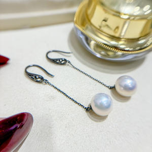 Accessoires en argent S925 pour la création de bijoux, plateau vide édition légère, crochet d'oreille en argent avec perles de 9 à 15 mm pour boucles d'oreilles 22243 - Product Image 3