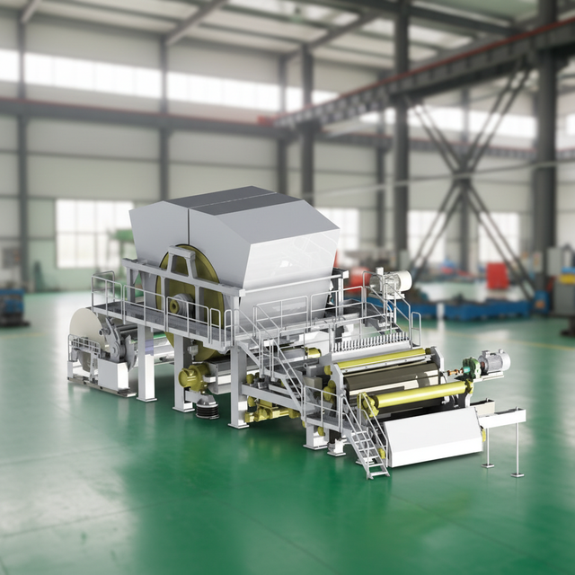 High Speed Crescent Former Tissue Making Machine, Automatic Toilet Tissue & Facial Tissue Production Line