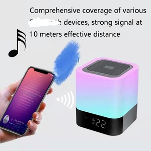 Loa <span class=keywords><strong>Mini</strong></span> MUSKY Không Dây Đầu Giường Đồng Hồ Báo Thức Cảm Ứng Đèn Ngủ Cảm Biến (Ánh Sáng Trắng) - Product Image 6