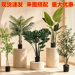 Arbre artificiel Dream Castle : Palmier du voyageur, Olive, Monstera, Bonsaï 1,2 m – Plante décorative d'intérieur pour aménagement paysager - Product Image 5