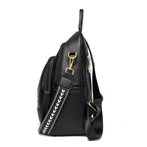 Sac à dos multifonctionnel personnalisé en usine, sac à dos pour ordinateur portable tendance, sac à dos polyvalent en cuir PU pour filles, sac d'école pour adolescentes - Product Image 4