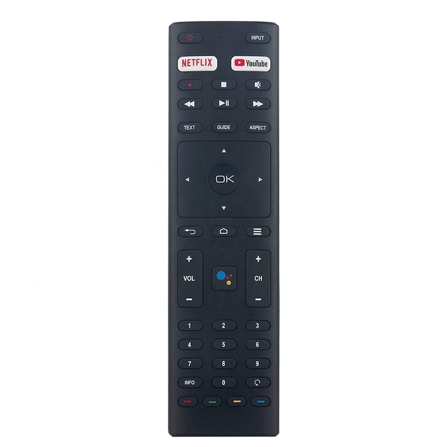 RM-C3329 Replaced Remote Fit for KONKA 4K UHD Android Smart TV 32H31A 40H33A 43U55A 50Q75A 50U55A 55Q75A