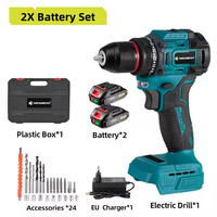 Vente chaude 21V Brushless Ménage Impact Perceuse Électrique Ensemble Vitesse Variable Tournevis Électrique Industriel Alimenté Par Batterie OEM
