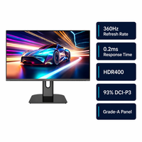 Monitor Gaming 360Hz 24.1 Inci FHD 0.2ms Layar Esports HDR400 93% DCI-P3 Cahaya Biru Rendah Grosir Pabrik OEM