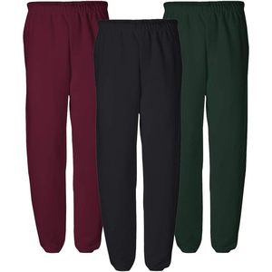 Pantalons de jogging élastiques pour hommes personnalisés, 80% coton, respirants, lot de 3 - Product Image 1