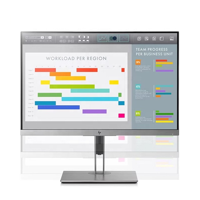 E243 23.8 Inch IPS Monitor VGA for Wide Viewing Angle Eye Protection Refurbished Desktop Monitor for Business Office