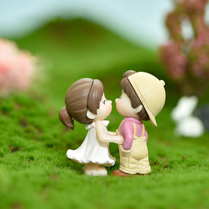 Figuras de Dibujos Animados en 2 Estilos, Pareja Bailarina de Plástico, Juguete en Miniatura DIY, Mini Manualidades de Plástico para Decoración del Hogar y Jardín - Product Image 3