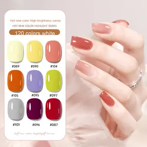 Vente en gros Ensemble complet de vernis à ongles en gel glace transparente nue pour gel UV Vernis à gel en forme d'oeil de chat Bouteille pour lampe à LED Commande minimum 1 kg - Product Image 4