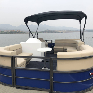 قارب بونتون من الألومنيوم بطول 7 أمتار مع حوامل لقصبات الصيد - Product Image 4