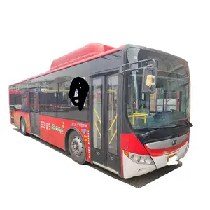 ZK6105Cngハイブリッドバス28-70シーターシティバス電気ドア中古YutongCngバス販売