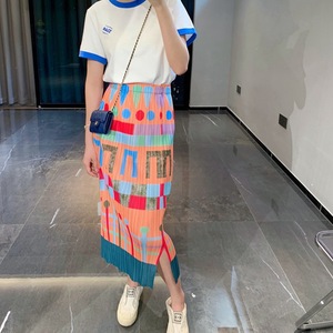 2023 d'été Couston Offre Spéciale Plissé Miyake Taille Haute Plissée <span class=keywords><strong>Mi</strong></span> <span class=keywords><strong>Longue</strong></span> Fente Femmes <span class=keywords><strong>jupe</strong></span> Droite <span class=keywords><strong>Tube</strong></span> De <span class=keywords><strong>Jupe</strong></span> - Product Image 3