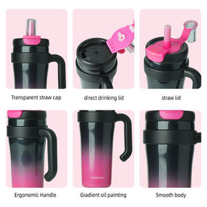 Bouteille isotherme portable en acier inoxydable de 800 ml avec tasse à sublimation au design <span class=keywords><strong>vintage</strong></span>, garde au chaud 12-24 heures - Product Image 2