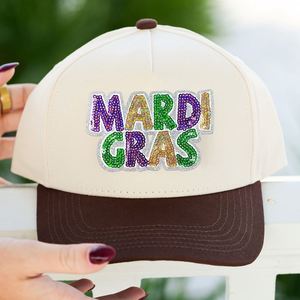 Nuevo parche termoadhesivo en stock de la serie Mardi Gras con bordado de lentejuelas, diseño de estrella y lazo, para decoración de ropa y prendas de vestir - Product Image 4