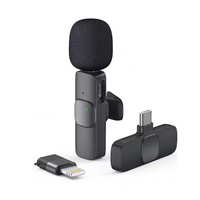 Microphone-Cravate K8 K9 K35 Sans Fil Rechargeable pour Diffusion en Direct sur Téléphone Portable