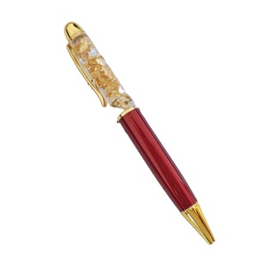 Promotional <b>Gold</b> Foil Metal Ball <b>Pen</b> With Floating Golden Flakes for Promotion Gifts - Product Image 4