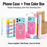 Casing HP Akrilik Magnetik Matte Lembut Warna Cerah Trendi Baru Grosir untuk 18 Pro Max 17 Warna Dopamin Premium Anti