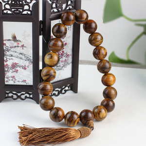 ลูกปัดไม้กฤษณา 18 มม. ทรงกลมขัดเงา สำหรับทำสร้อยข้อมือเป็นของขวัญ - Product Image 2