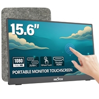 15,6 Zoll 60Hz Touch Tragbarer Monitor FHD 1080P HDR Bildoptimierung für Unterhaltung Medienwiedergabe Laptop-Erweiterungsmonitor