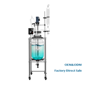 Sistema de reactor de vidrio Suministro de reactor de vidrio con doble camisa Fábrica al por mayor con camisa Reactores químicos de todo tipo - Product Image 3