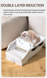 Caja de arena inteligente eléctrica 2025 <span class=keywords><strong>para</strong></span> <span class=keywords><strong>gatos</strong></span>, caja de arena superior abierta, caja automática de arena inteligente <span class=keywords><strong>para</strong></span> <span class=keywords><strong>gatos</strong></span>, autolimpieza - Product Image 6