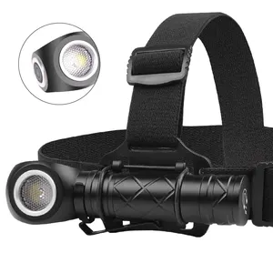 New XHP50 Camping Headlamp LED Head Torch Zoom Flashlight Working Outdoors Fishing Headlight + Built-in 18650 battery Lantern